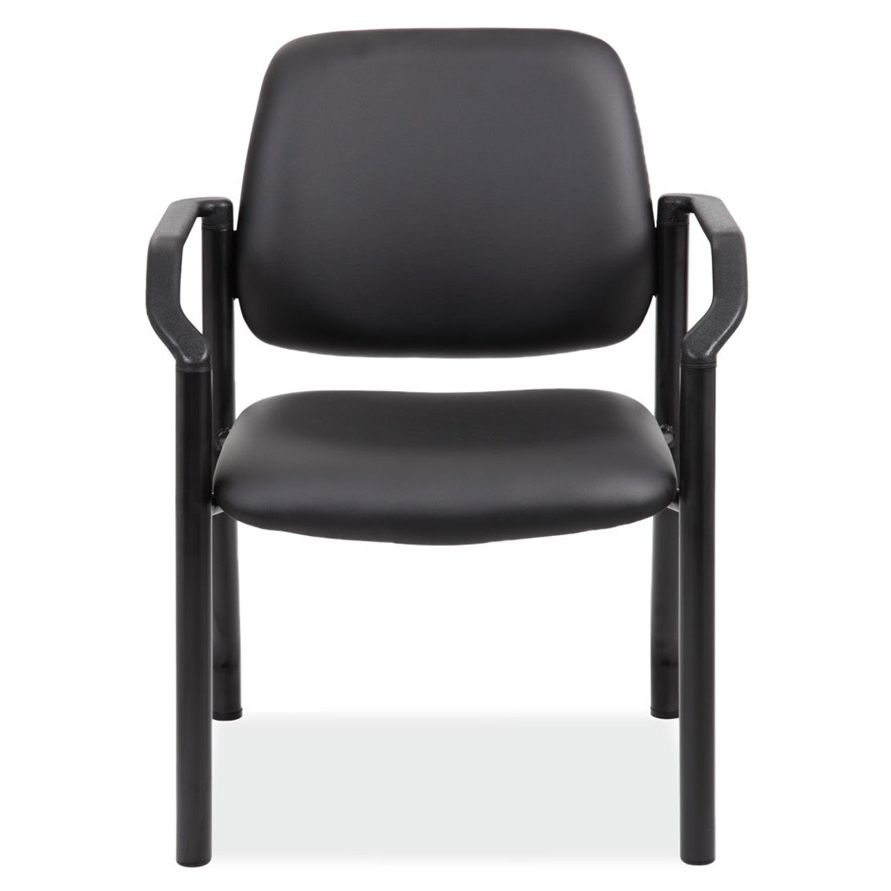 OfficeSource OS Big & Tall Collection Guest Chair with Arms and Black Frame 2 - Image 5