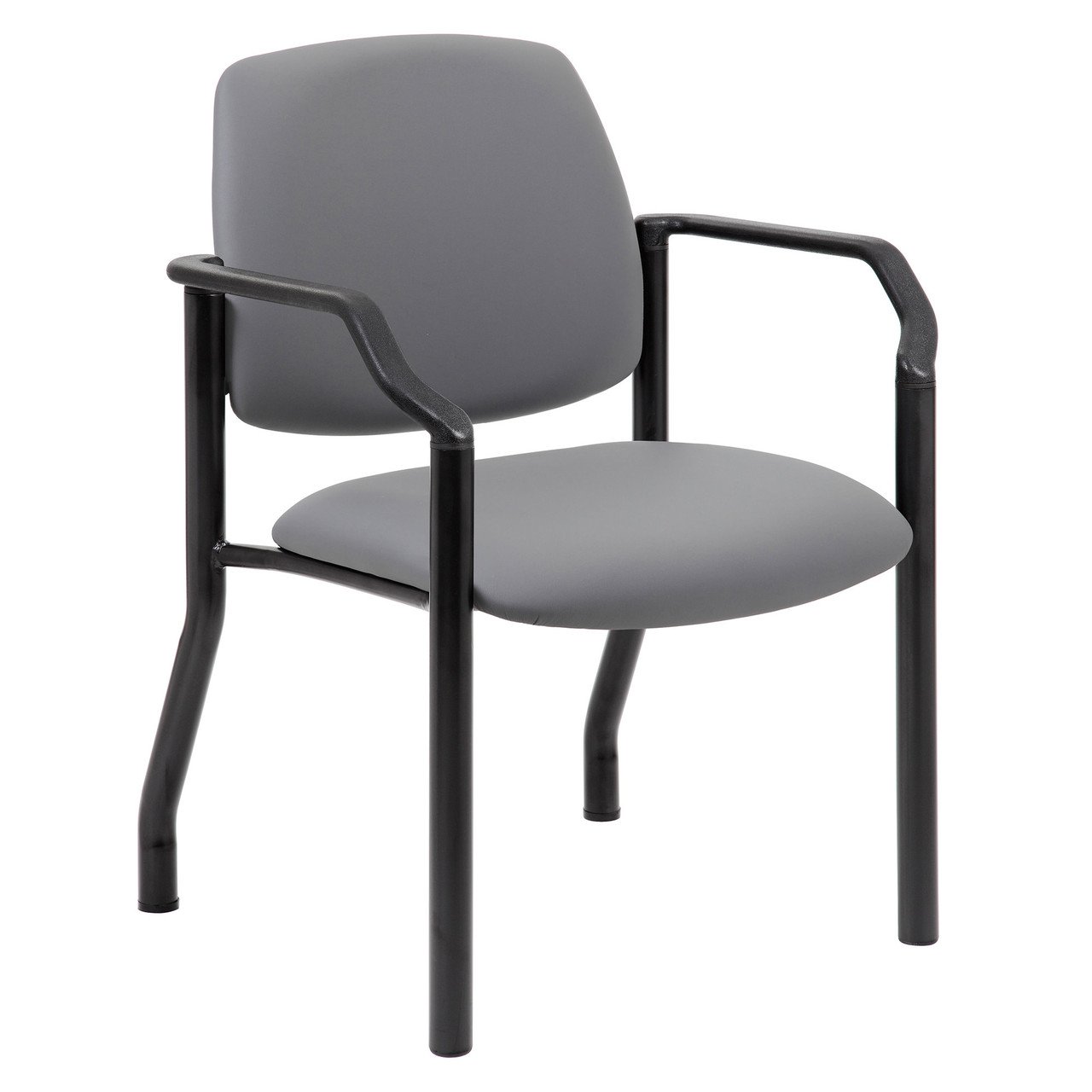 OfficeSource OS Big & Tall Collection Guest Chair with Arms and Black Frame 2 - Image 6
