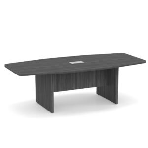 OfficeSource OS Conference Tables Boat Shaped Conference Table with Slab Base 2
