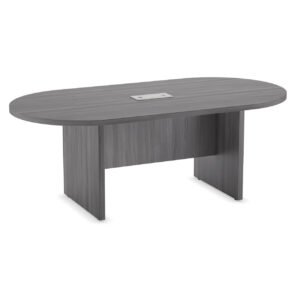 OfficeSource | OS Conference Tables | Racetrack Conference Table with Slab Base 2