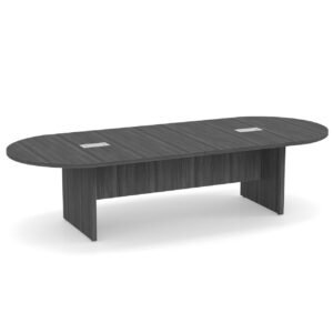 OfficeSource OS Conference Tables Racetrack Conference Table with Slab Base
