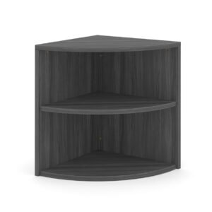 OfficeSource OS Laminate Collection Corner Bookcase 1
