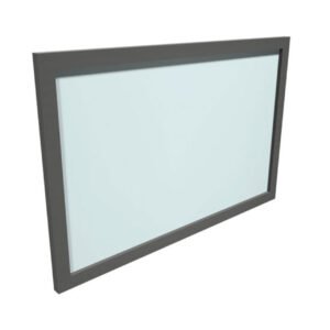 OfficeSource OS Laminate Collection Glass Modesty Panel