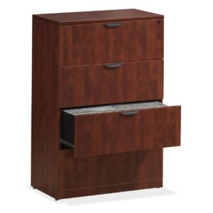 OfficeSource OS Laminate Lateral Files 4 Drawer Lateral File Cabinet