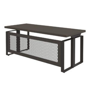 OfficeSource | Palisades Collection | Industrial Height Adjustable Desk - 72" x 30"