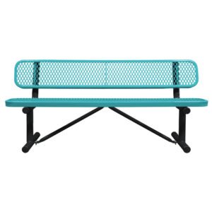 OfficeSource Park Collection 6' Standard Expanded Bench with Back