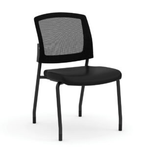 OfficeSource Parson Collection Armless Micro Mesh Back Side Chair
