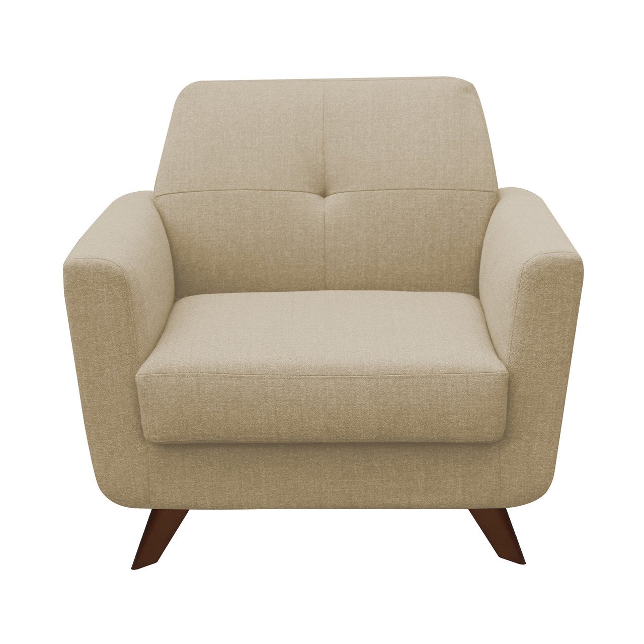 OfficeSource Partridge Collection Club Chair with Dark Cherry Wood Legs - Image 2