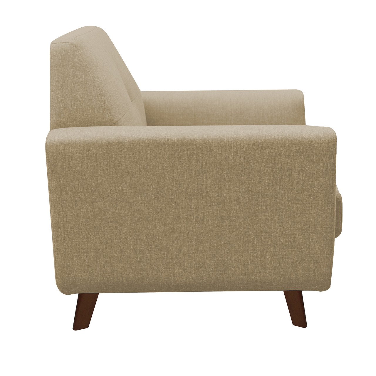 OfficeSource Partridge Collection Club Chair with Dark Cherry Wood Legs - Image 4