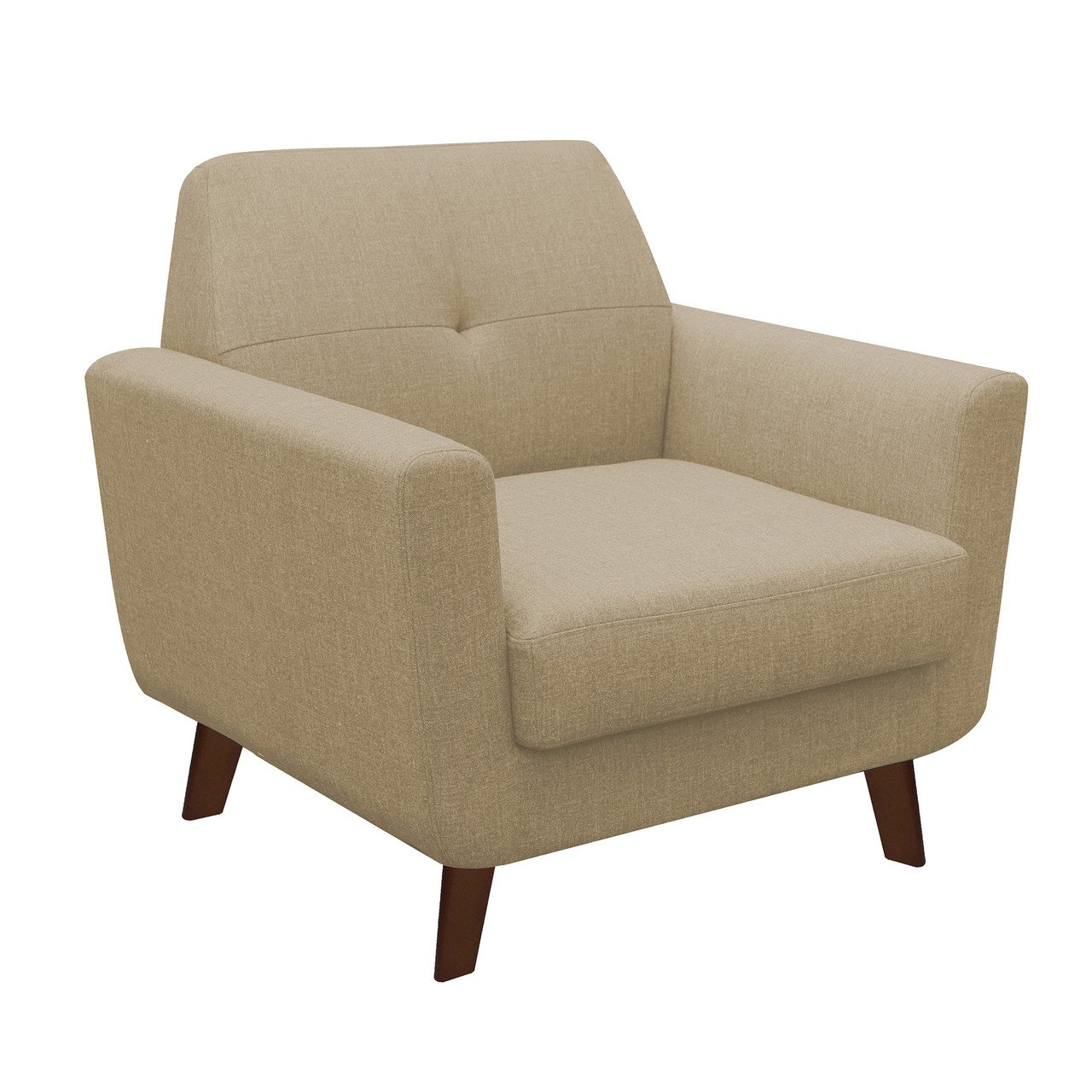 OfficeSource Partridge Collection Club Chair with Dark Cherry Wood Legs