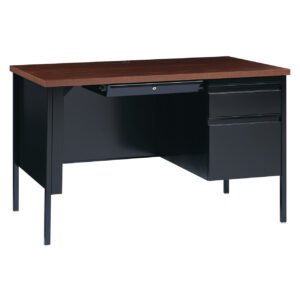 OfficeSource Raleigh Collection Right Hand, Single Pedestal Desk - 48"W x 30"D