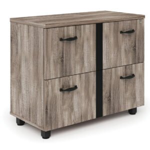 OfficeSource Riveted Collection 2 Drawer Lateral File