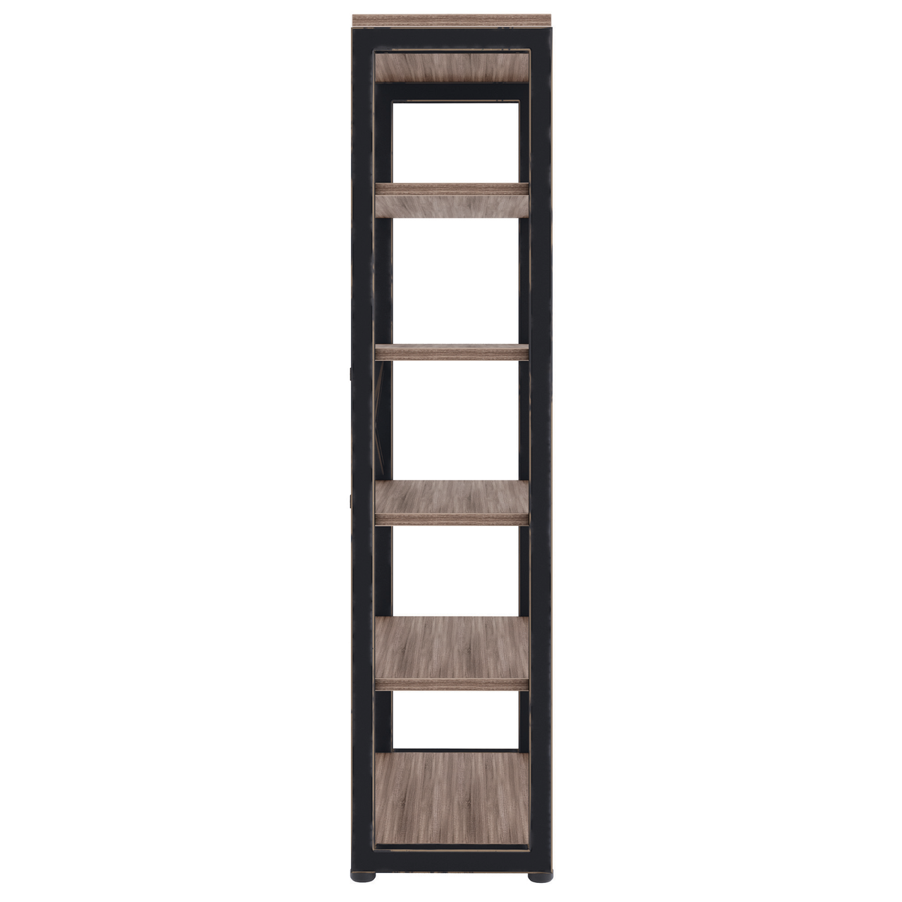 OfficeSource Riveted Collection 66"H Metal Bookcase - Image 2