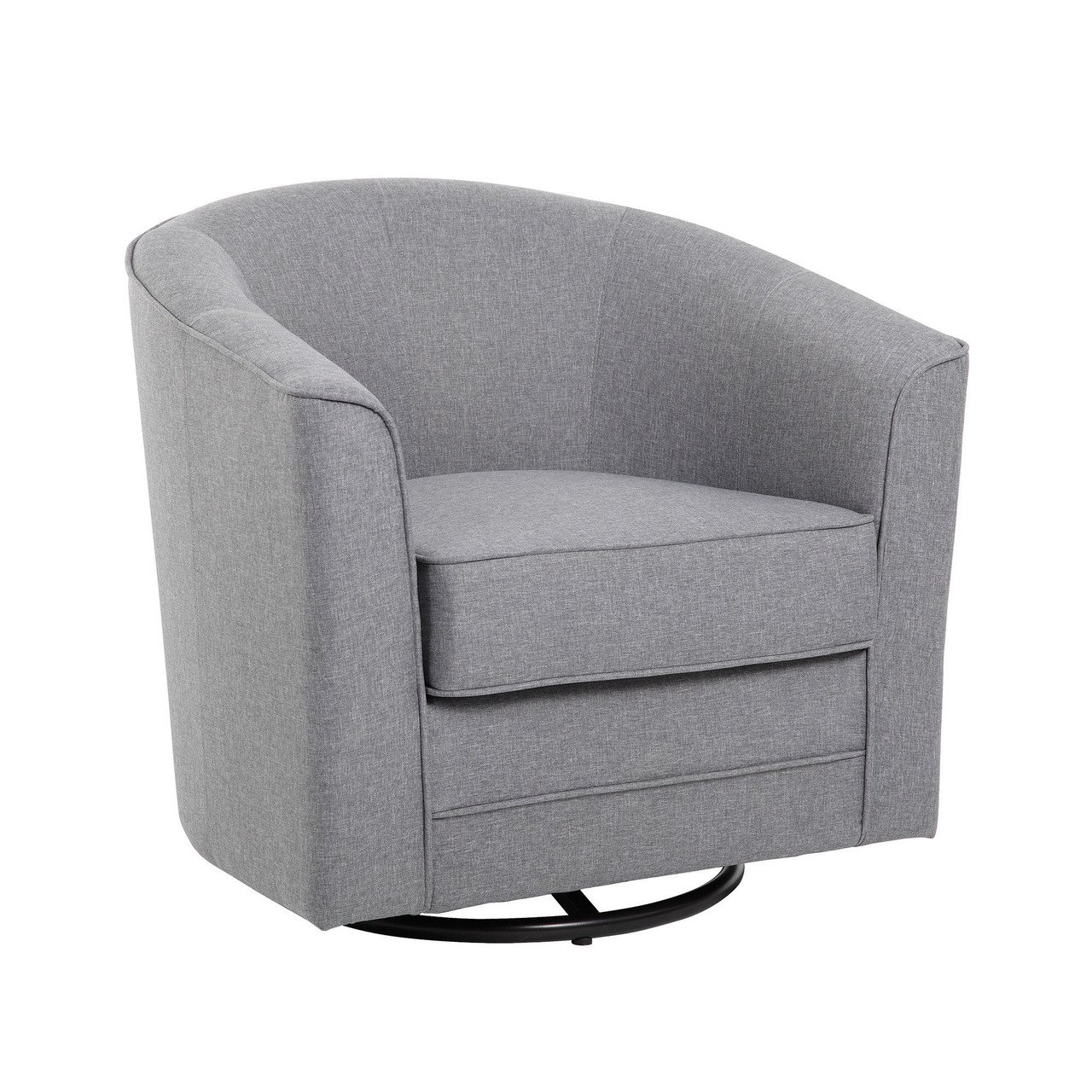 OfficeSource Round Collection Swivel Club Chair - Image 2