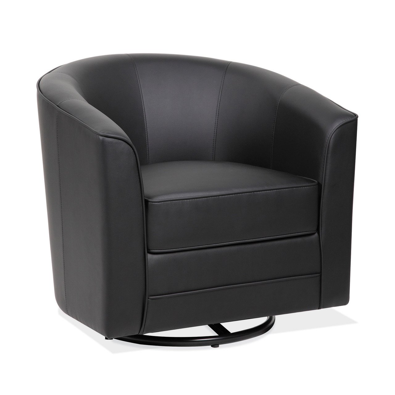 OfficeSource Round Collection Swivel Club Chair