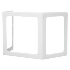 OfficeSource SafeGuard Barrier Collection All Plastic Tri-Fold Screen w/Window and Clear Side Panels - 23" x 24" Window