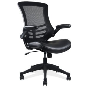 OfficeSource | Serene Collection | Task Chair with Black Frame