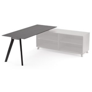 OfficeSource | Sienna Collection | 82" Table with Single Leg
