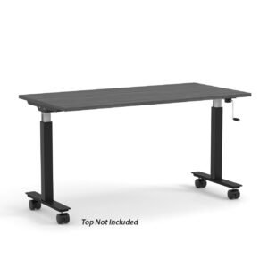 OfficeSource | StandUp Standing Desk Collection | Crank Lift Base - 58"W x 23.6"D