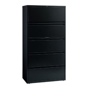 OfficeSource Steel Lateral File Collection 5 Drawer Lateral File Cabinet, 30" Wide