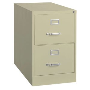 OfficeSource Steel Vertical File Collection 2 Drawer Vertical File Cabinet, 26.5" Deep, Letter