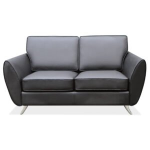 OfficeSource Sterling Collection Loveseat with Brushed Chrome Legs