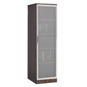 OfficeSource Storage & Wardrobe Cabinets Tempered Glass Silver Frame Cabinet Door For PL150, PL151