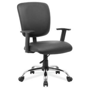 OfficeSource Task Force Collection Mid Back Task Chair with Chrome Base