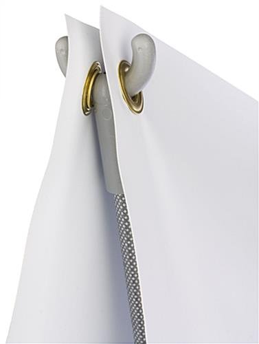 Outdoor Banner Stand, Height Adjustable, 2-Sided, Fillable Base - Gray - Image 3