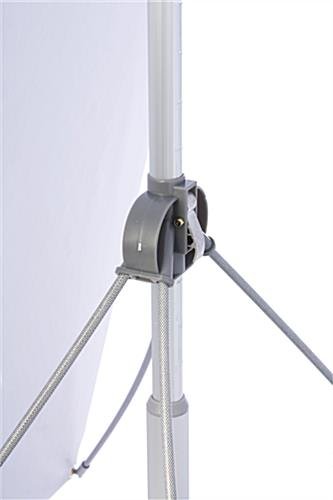 Outdoor Banner Stand, Height Adjustable, 2-Sided, Fillable Base - Gray - Image 4