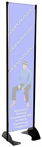 Outdoor Permanent Banner Stand for 16” Graphics - Black