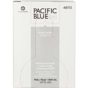 Pacific Blue Basic General Purpose Lotion Soap Dispenser Refill, Almond, 27 fl oz, 12 ct