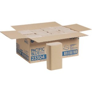 Pacific Blue Basic M-Fold Paper Towels, Brown, 250 pack, 16 ct