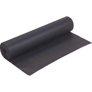 Pacon Rainbow Duo-Finish Colored Kraft Paper, 35 lb, Black, 36" x 1000'