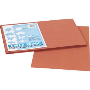Pacon Tru-Ray Construction Paper, Brown, 12" x 18", 50 Sheets