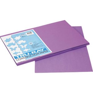 Pacon Tru-Ray Construction Paper, Violet, 12" x 18", 50 Sheets