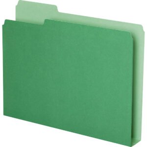 Pendaflex Double Stuff File Folder, 1/3-Cut Tab, Letter, Green, 50 ct