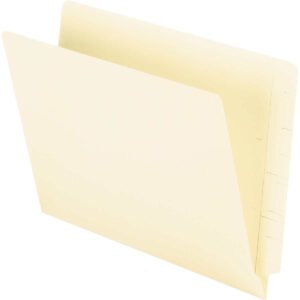 Pendaflex End Tab File Folder, Straight Cut Tab, Letter, Manila, 100 ct