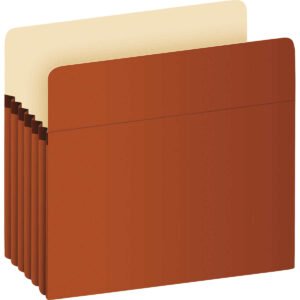 Pendaflex Expanding File, 5-1/4" Expansion, Letter, Brown, 12 ct