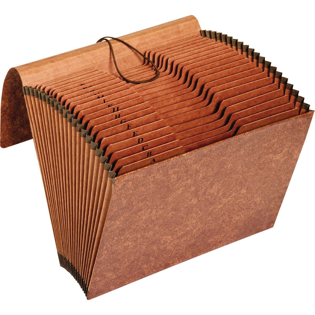 Pendaflex Expanding File, Alphabetic (A-Z), 21 Pockets, Flap and Cord Closure, Letter, Brown, 2 ct