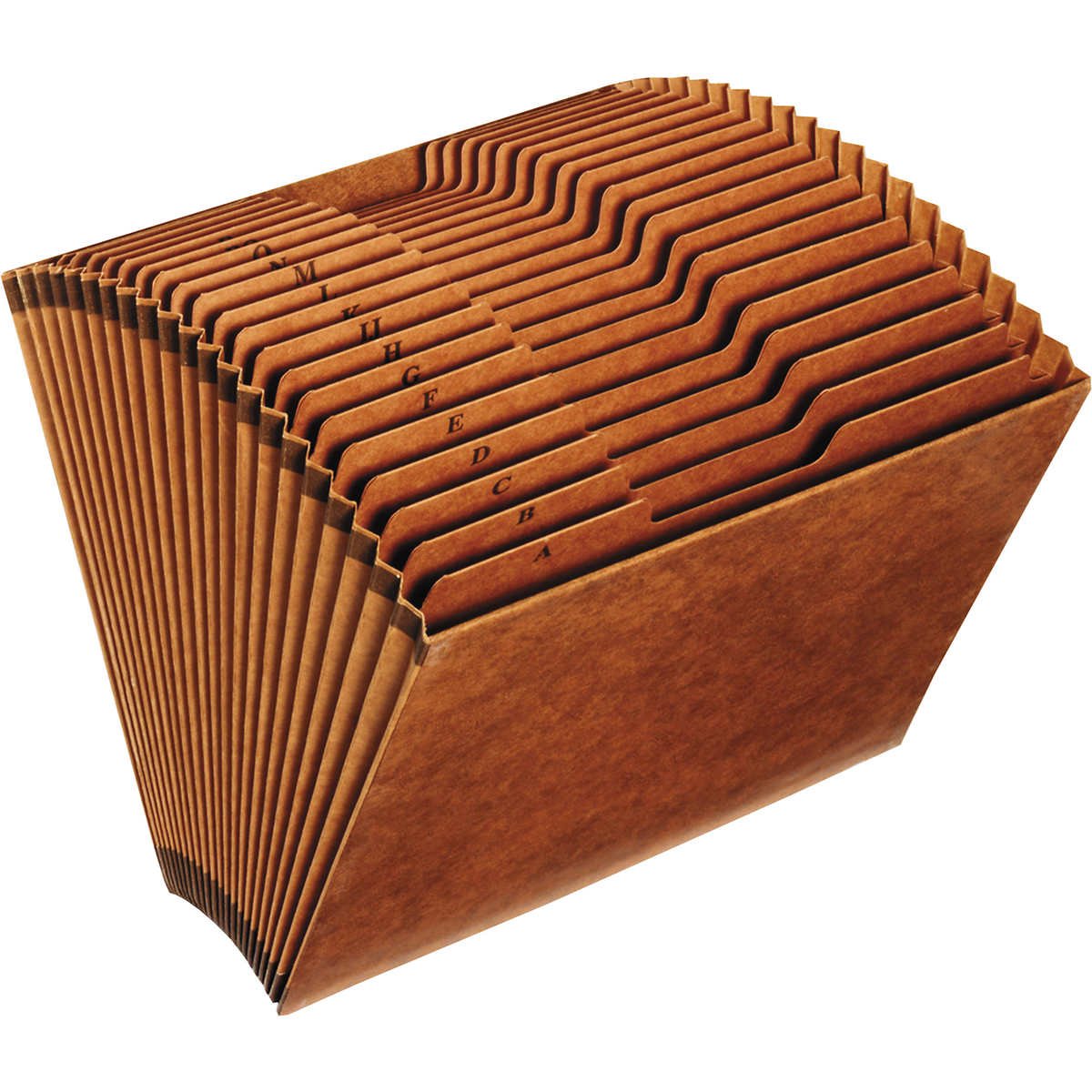 Pendaflex Expanding File, Alphabetic (A-Z), 21 Pockets, Letter, Brown, 2 ct
