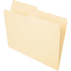 Pendaflex File Folder, 1/2-Cut Tab, Letter, Manila, 200 ct