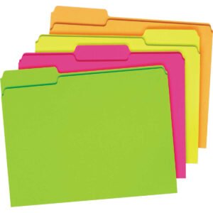 Pendaflex File Folder, 1/3-Cut Tab, Letter, Assorted Colors, 48 ct