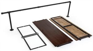 Pipeline Add-On of 2 Shelves & Brackets w/ 1 Outrigger – Dark Brown