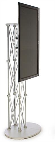 Portable Truss TV Stand Fits Monitors up to 60", Easy Disassembly, with Case – Silver - Image 3
