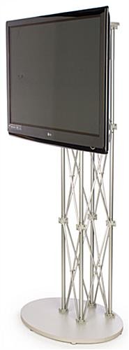 Portable Truss TV Stand Fits Monitors up to 60", Easy Disassembly, with Case – Silver - Image 4