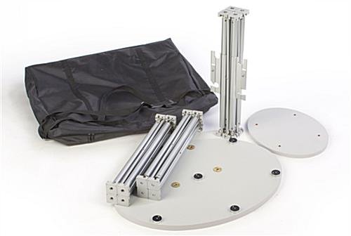 Portable Truss TV Stand Fits Monitors up to 60", Easy Disassembly, with Case – Silver - Image 5