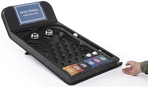 Prize Pinball Game w/ 3 White Balls, Printable Templates, Countertop - Black - Image 5