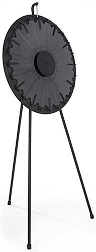Prize Wheel w/ 12 - 24 Slots, Lights, Printable Templates, Floor or Counter – Black - Image 2