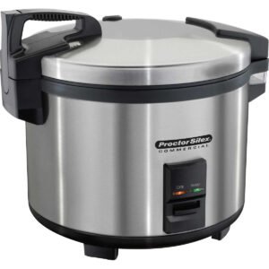 Proctor Silex Commercial Rice Cooker and Warmer, 60 Cup, Stainless Steel